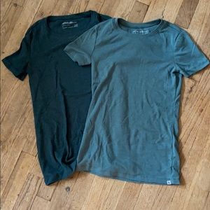 Two Eddie Bauer short sleeved shirts. New